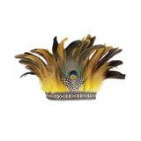 Maxbell 2xFeather Headdress Accessory Headband for Carnival Costume Festival Halloween adult