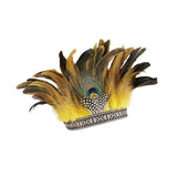 Maxbell 4xFeather Headdress Accessory Headband for Carnival Costume Festival Halloween adult