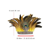 Maxbell 6xFeather Headdress Accessory Headband for Carnival Costume Festival Halloween adult
