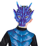 Maxbell 4xDragon Mask Scary Dinosaurio Animal Mask for Stage Performances Wedding Prom Purple