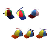 Maxbell 5xPropeller Hat Unisex Gift Funny Baseball Cap for Casual Party Favors Kids Blue Brim