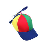Maxbell 5xPropeller Hat Unisex Gift Funny Baseball Cap for Casual Party Favors Adult Blue Brim