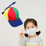 Maxbell 5xPropeller Hat Unisex Gift Funny Baseball Cap for Casual Party Favors Adult Blue Brim