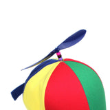 Maxbell 4xPropeller Hat Unisex Gift Funny Baseball Cap for Casual Party Favors Adult Blue Brim