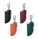 Maxbell Car Key Case Key Pouch Universal Remote Key Fob Holder Key Chain Zipper Case Black