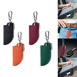 Maxbell Car Key Case Key Pouch Universal Remote Key Fob Holder Key Chain Zipper Case Black