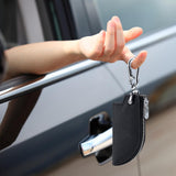 Maxbell Car Key Case Key Pouch Universal Remote Key Fob Holder Key Chain Zipper Case Black