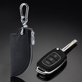 Maxbell Car Key Case Key Pouch Universal Remote Key Fob Holder Key Chain Zipper Case Black
