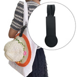 Maxbell 2xMagnetic Hat Clip Cap Holder Clip On Bag for Traveling Bags Backpack Golfer Black