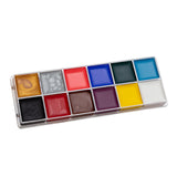 Maxbell 4xFace Body Paint Painting Palette Supplies for Halloween Fancy Dress Festival