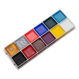 Maxbell 4xFace Body Paint Painting Palette Supplies for Halloween Fancy Dress Festival