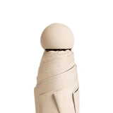 Maxbell 2xSun Umbrella for Purse Sun Protection Mini Folding Umbrella Compact Umbrella Beige with Case