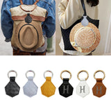 Maxbell 4xClip on Bag Hat Holder Towel Magnetic Hats Clip for Traveling Bags Backpacks Black