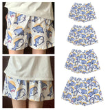 Maxbell 2xPajama Shorts for Women Pajama bottoms Outfits Cute Shark Clothing Sleepwear M