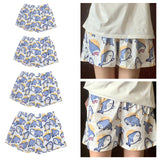 Maxbell 2xPajama Shorts for Women Pajama bottoms Outfits Cute Shark Clothing Sleepwear M