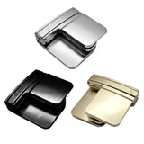 Maxbell 2xPants Clips for Waist Adjustable Pants Waist Clip Metal Pant Waist Tightener Black