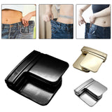 Maxbell 2xPants Clips for Waist Adjustable Pants Waist Clip Metal Pant Waist Tightener Black