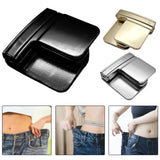 Maxbell 4xPants Clips for Waist Adjustable Pants Waist Clip Metal Pant Waist Tightener Black