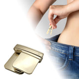 Maxbell 3xPants Clips for Waist Adjustable Pants Waist Clip Metal Pant Waist Tightener Golden