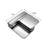 Maxbell 4xPants Clips for Waist Adjustable Pants Waist Clip Metal Pant Waist Tightener Silver