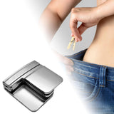 Maxbell 5xPants Clips for Waist Adjustable Pants Waist Clip Metal Pant Waist Tightener Silver