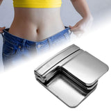 Maxbell 5xPants Clips for Waist Adjustable Pants Waist Clip Metal Pant Waist Tightener Silver