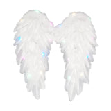 Maxbell 3xAngel Wings White Dress up Fairy Wings for Fashion Show Holidays Photo Props 45cmx45cm