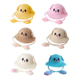 Maxbell Sun Hat Foldable Beach Panama Cap Outdoor for 3-10 Years Old Girls Baby Caps yellow