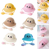 Maxbell Sun Hat Foldable Beach Panama Cap Outdoor for 3-10 Years Old Girls Baby Caps yellow