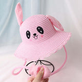 Maxbell Sun Hat Foldable Beach Panama Cap Outdoor for 3-10 Years Old Girls Baby Caps yellow