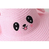 Maxbell Sun Hat Foldable Beach Panama Cap Outdoor for 3-10 Years Old Girls Baby Caps yellow