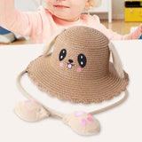Maxbell Sun Hat Foldable Beach Panama Cap Outdoor for 3-10 Years Old Girls Baby Caps Khaki