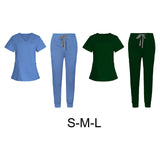 Maxbell 2xNurse Work Clothing Nursing Uniform Top and Pants Scrub Set Jogging Pant