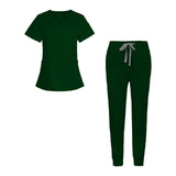 Maxbell 2xNurse Work Clothing Nursing Uniform Top and Pants Scrub Set Jogging Pant
