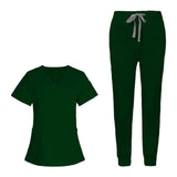 Maxbell 2xNurse Work Clothing Nursing Uniform Top and Pants Scrub Set Jogging Pant