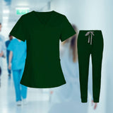 Maxbell 2xNurse Work Clothing Nursing Uniform Top and Pants Scrub Set Jogging Pant
