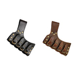 Maxbell 4xMedieval Sword Frog with Adjustable Buckle Cosplay Leather Sword Sheath Belt Black