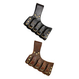 Maxbell 2xMedieval Sword Frog with Adjustable Buckle Cosplay Leather Sword Sheath Belt Black