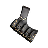 Maxbell 3xMedieval Sword Frog with Adjustable Buckle Cosplay Leather Sword Sheath Belt Black