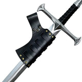 Maxbell 4xMedieval Sword Frog with Adjustable Buckle Cosplay Leather Sword Sheath Belt Black