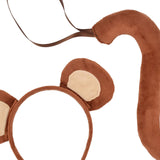 Maxbell 2xMonkey Ears and Long Tail Set Lolita Headdress for Prom Performance Carnival