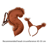 Maxbell 5xAnimal Tail Costume Kit Cosplay Hairband for Carnival Halloween Masquerade