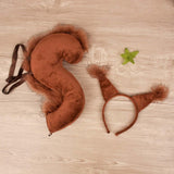 Maxbell 6xAnimal Tail Costume Kit Cosplay Hairband for Carnival Halloween Masquerade
