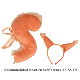 Maxbell 4xAnimal Tail Costume Kit Cosplay Hairband for Carnival Halloween Masquerade