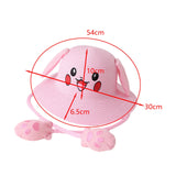 Maxbell Kids Sun Hat Cute Rabbit Hat Breathable Summer Beach Cap Children Bucket Cap Pink