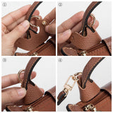 Maxbell 4xPurse Strap for Handbag Durable PU Leather Bag Strap Stylish Crossbody Strap Brown