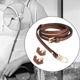 Maxbell 4xPurse Strap for Handbag Durable PU Leather Bag Strap Stylish Crossbody Strap Brown
