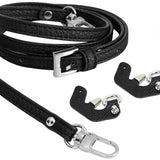 Maxbell 4xPurse Strap for Handbag Durable Bag Shoulder Strap for Clutches Purse Making Black