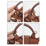 Maxbell 2xPurse Strap for Handbag Durable Bag Shoulder Strap for Clutches Purse Making Black