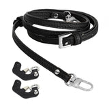 Maxbell 2xPurse Strap for Handbag Durable Bag Shoulder Strap for Clutches Purse Making Black